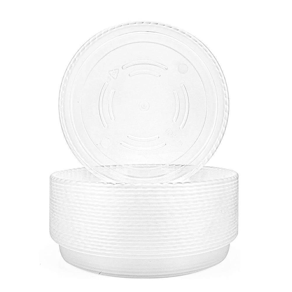 10-Piece Clear Plastic Planter Saucer Set