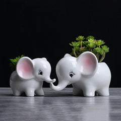 Ceramic Elephant Succulent Planter Pot