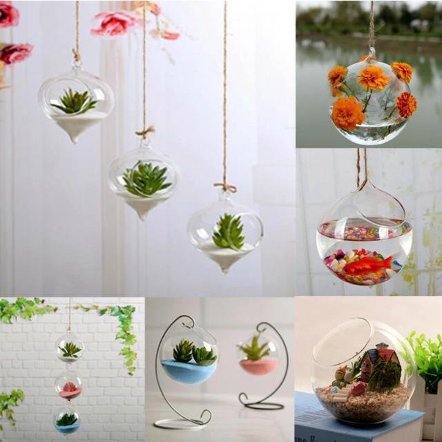 Hanging Glass Ball Terrarium Vase