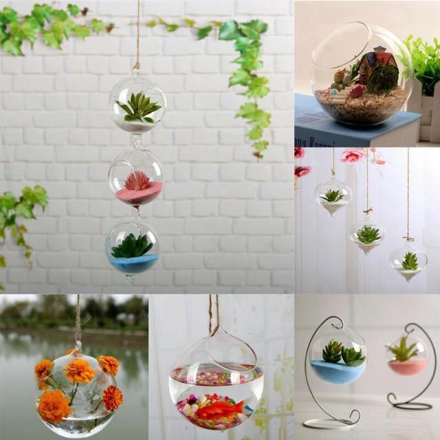 Hanging Glass Ball Terrarium Vase