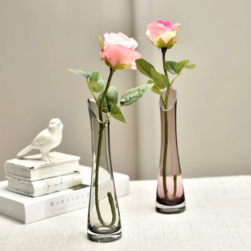 Flower Vases Simple Colourful Glass Vase