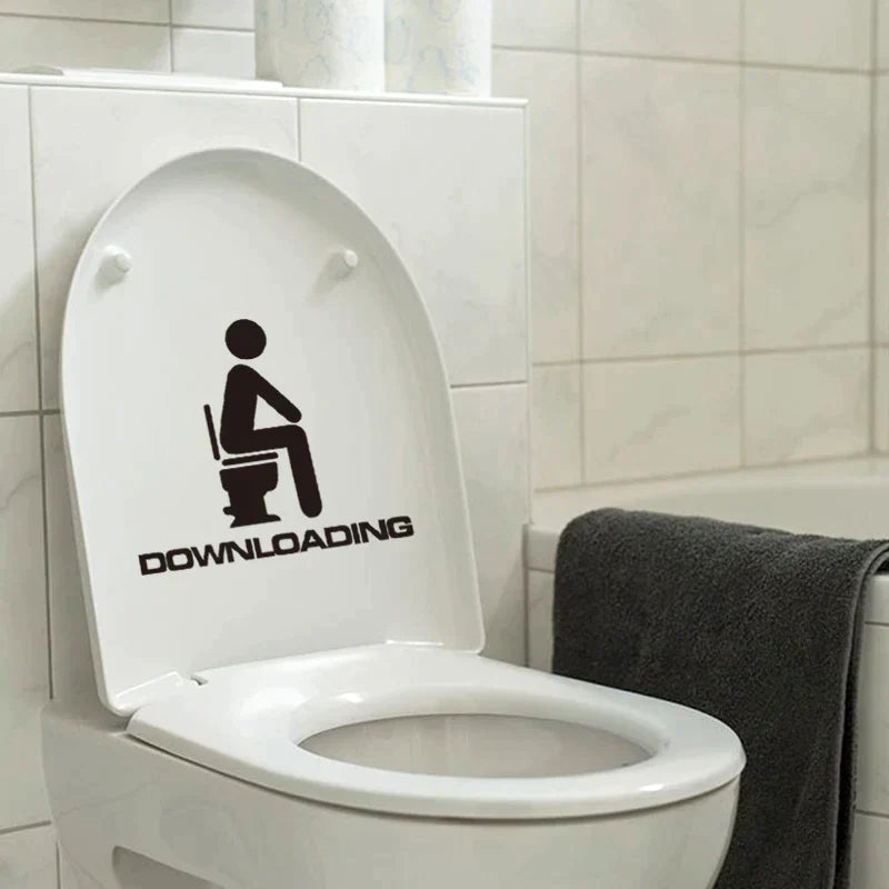 Creative Funny Pattern Toilet Wall Stickers
