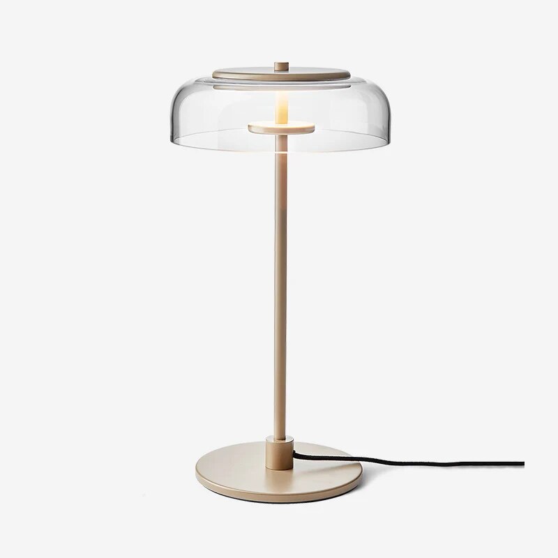 Modern Concise Bedside Glass Led Table Lamp