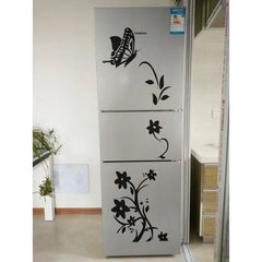 Creative Refrigerator Black Sticker