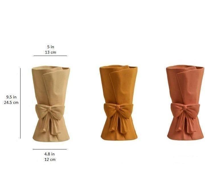 Bowknot Ceramic Vase