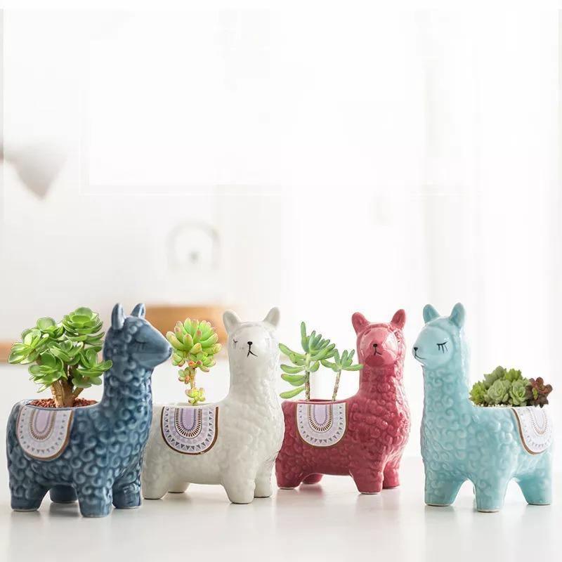 Alpaca Ceramic Succulent Planter