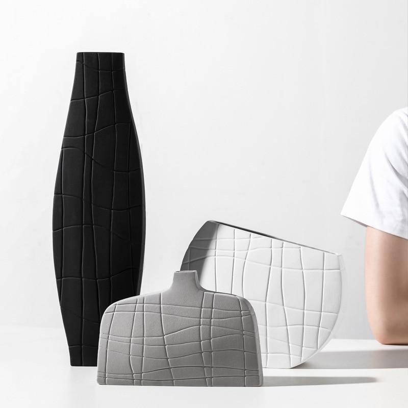 Abstract Texture Ceramic Vase