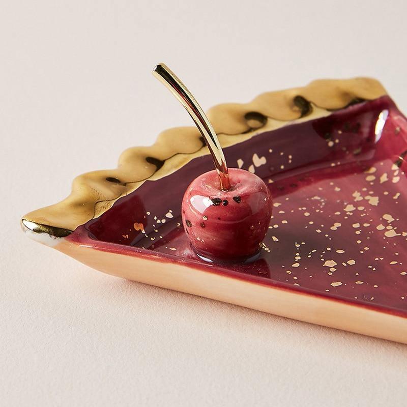 Cherry Pie & Apple Ceramic Dish