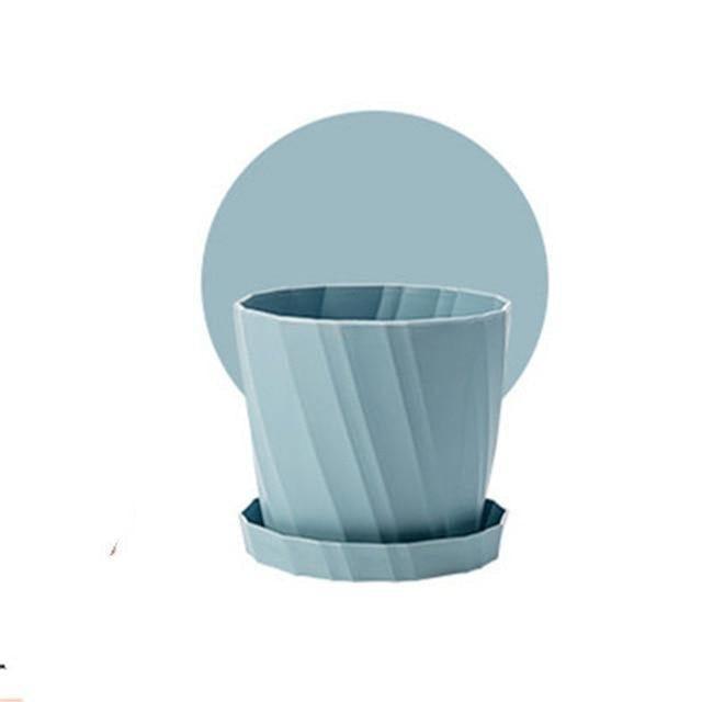 Swirled Ventilated Planter LightBlue | Sage & Sill