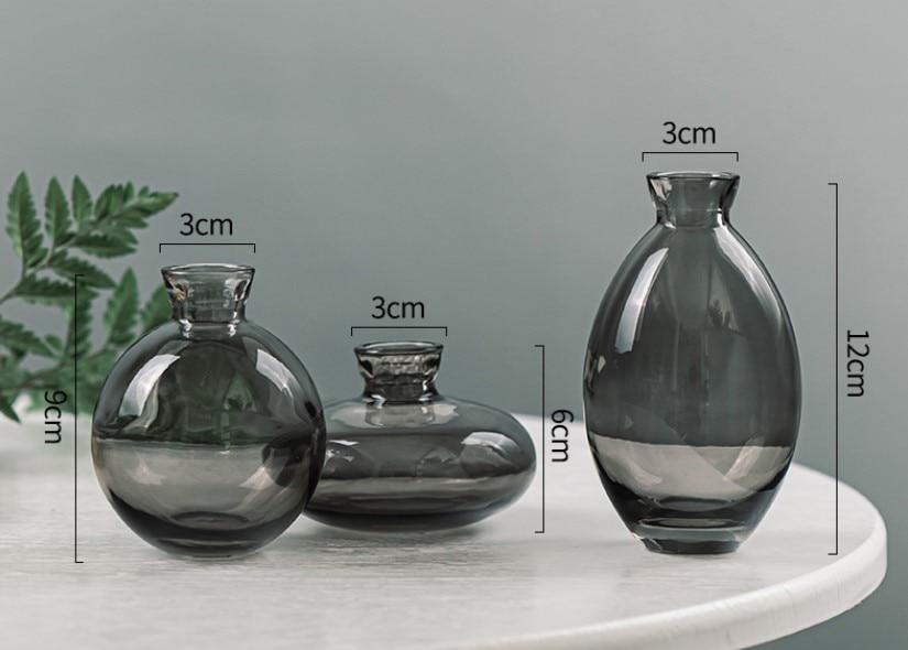 Cezanne Glass Vase 3-Piece Set