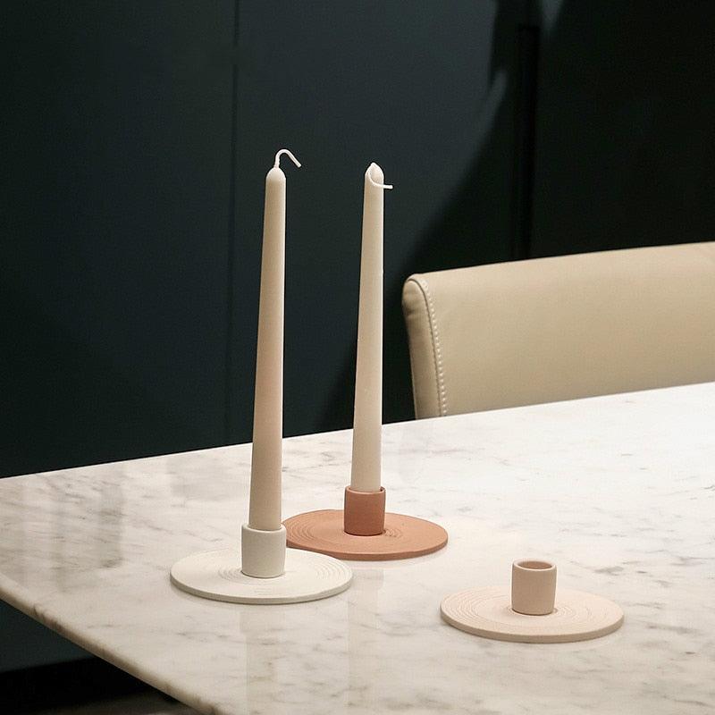 Pin Point Ceramic Candle Holders
