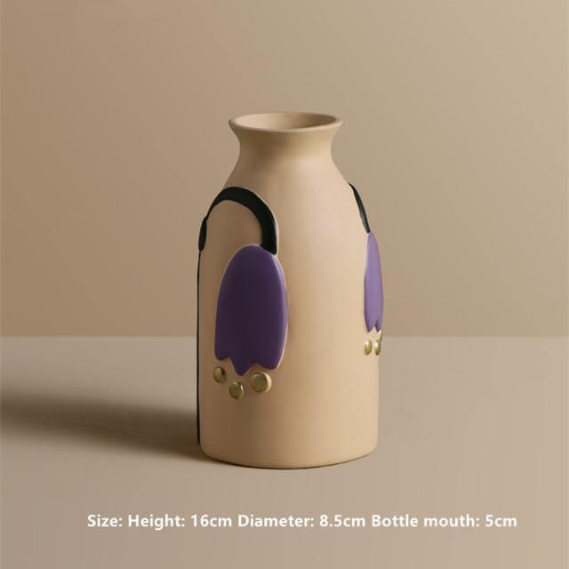 Flower Cutout Ceramic Vases Tan | Sage & Sill