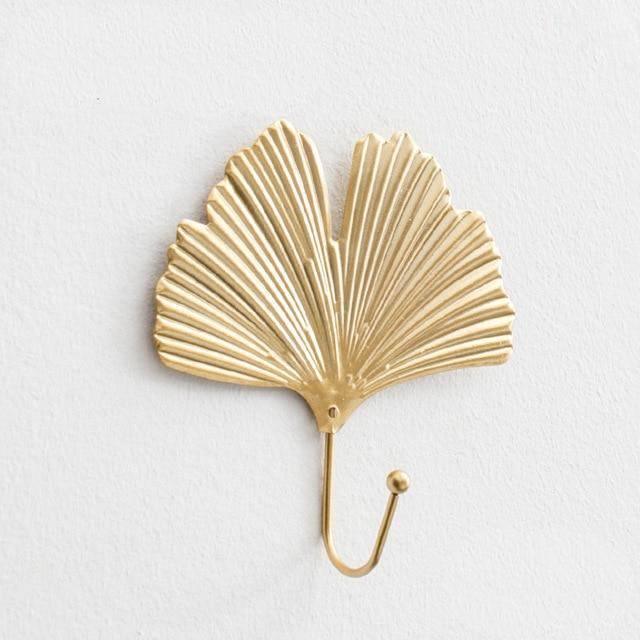 Nature's Leaves Metal Wall Hooks Gold / Ginkgo | Sage & Sill