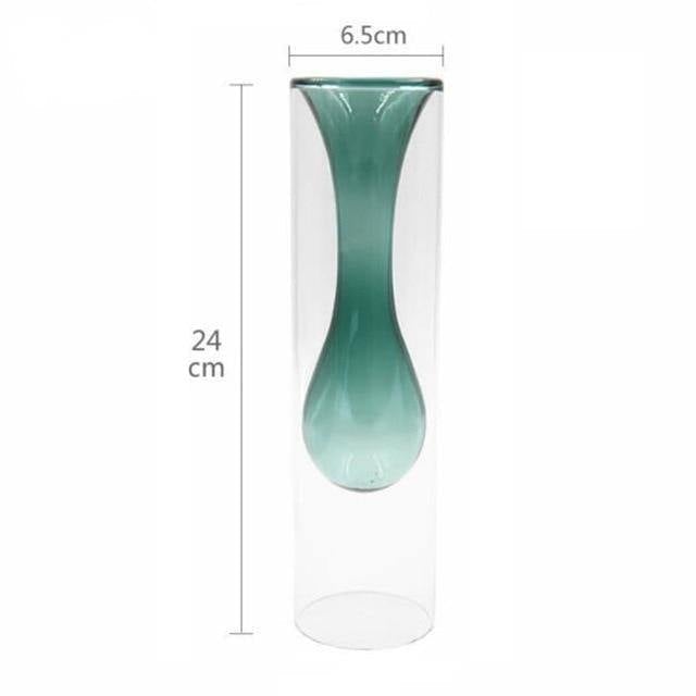 Blown Glass Bubble Vases Drop / Teal | Sage & Sill