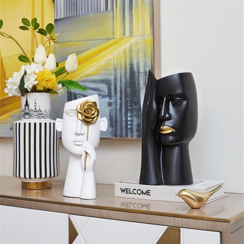 Abstract Modern Head Vases