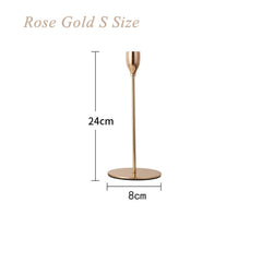 Gold Romantic Nordic Metal Candle Holders