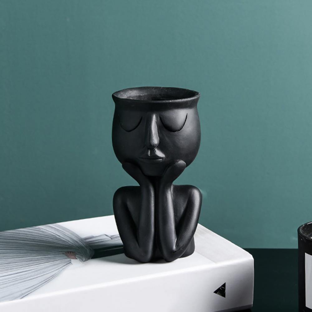 Cupping Face Resting Ceramic Planter