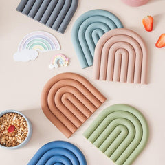 Rainbow Silicone Coasters