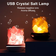 USB Crystal Light Natural Himalayan Salt Lamp