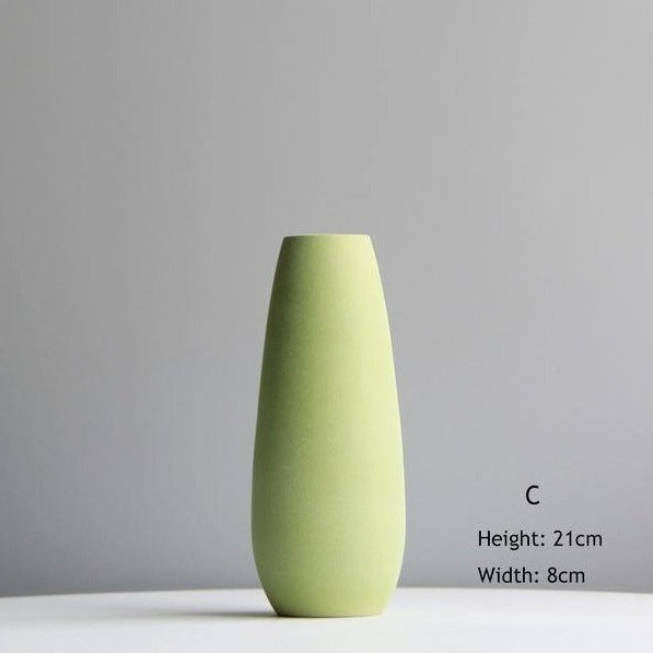 Soft Colored Ceramic Flower Vases
