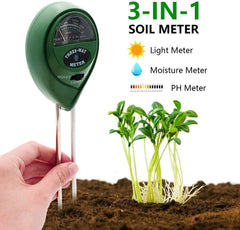 3-In-1 Battery-Free Soil Moisture, Light, and pH Meter