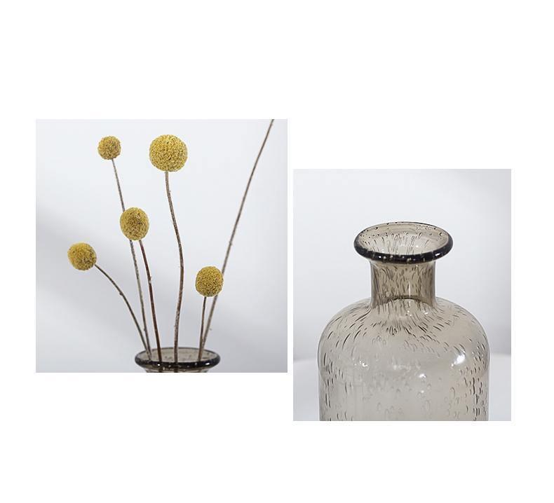 Tinted Bubble Glass Vase