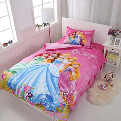 ديزني رابونزيل سندريلا الأميرة الاطفال الفتيات طقم سرير غطاء لحاف