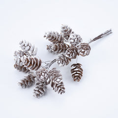 10 قطعة/الحزمة نباتات صناعية زهور زخرفية على شكل مخروط الصنوبر